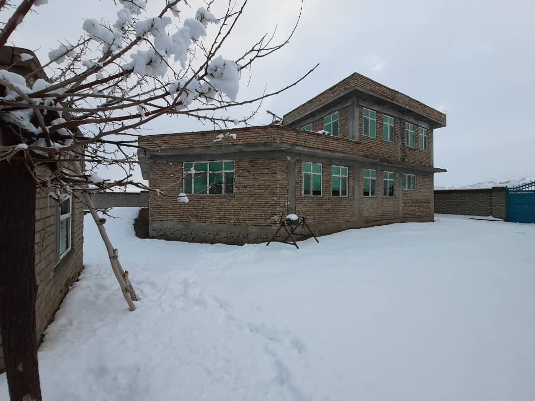 The finished clinic in winter
