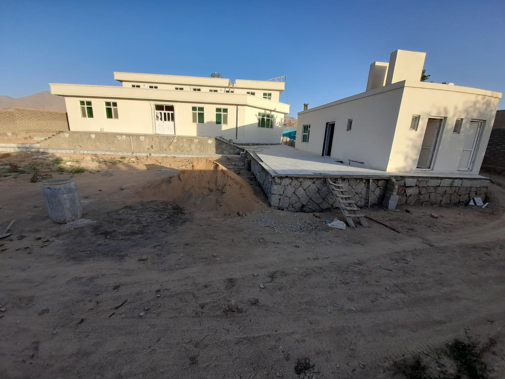 The finished courtyard